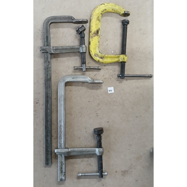 LOT OF 3 - BESSEY C & F - CLAMPS