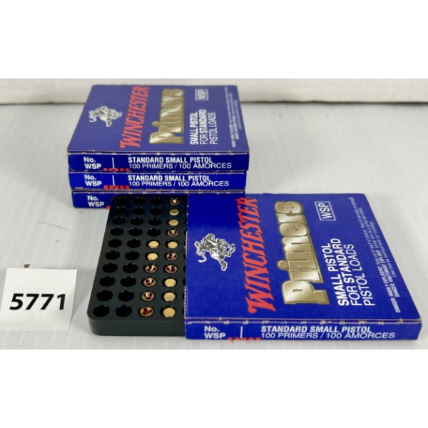 PRIMERS: 376X WINCHESTER SMALL PISTOL STANDARD