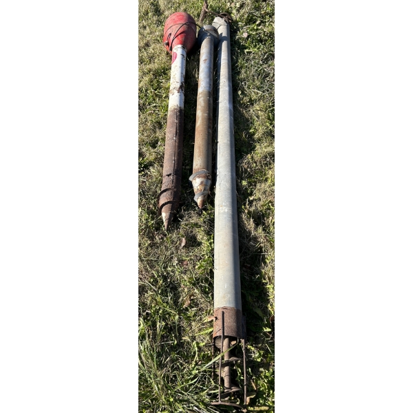 LOT OF 3 - GRAIN AUGER - 5 INCH X 11 FOOT & 2 X 5 INCH BIN AERATORS