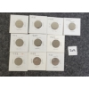 Image 2 : LOT OF 10 - 1922 - 1935 CDN 5 CENT PCS