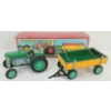Image 1 : SCHYLLING TIN WINDUP TRACTOR & TRAILER