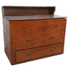 Image 1 : FIREWOOD / STORAGE CHEST - ASIAN MOTIF - MIXED WOOD