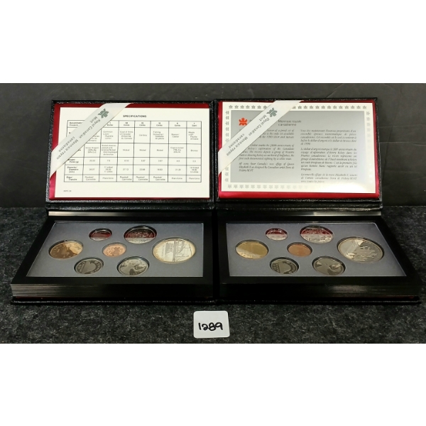 LOT OF 2 - 1982 & 1989 RCM UNCIRCULATED PROOF SETS