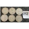 Image 2 : LOT OF 6 - 1954 CDN 25 CENT COINS