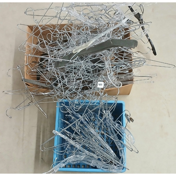 QTY OF CLOTHES HANGERS