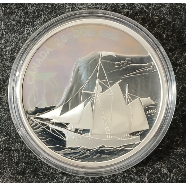 2006 RCM $20 FINE SILVER COIN - THE KETCH