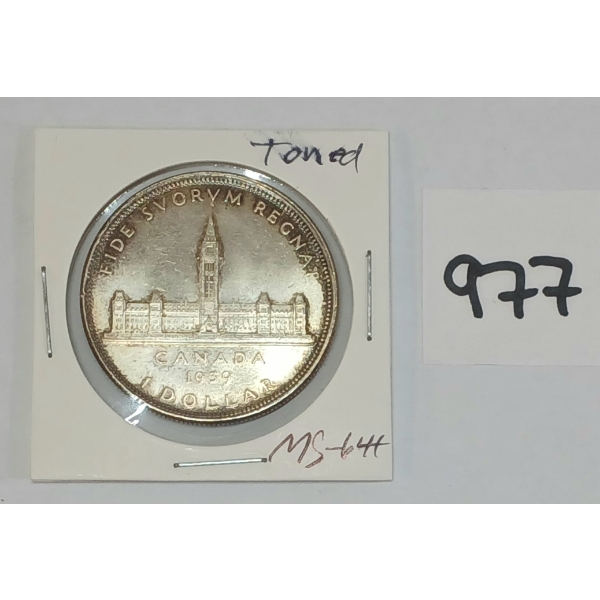 1939 CDN SILVER DOLLAR