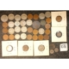 LOT OF 41 - 1853-1976 US COINS - INCL LARGE CENTS & SILVER PCS