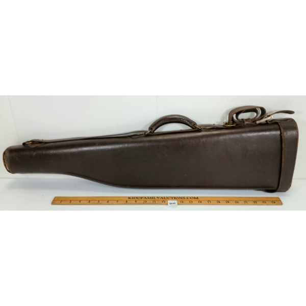 LEATHER LEG OF MUTTON GUN CASE - SEE ALL PICS