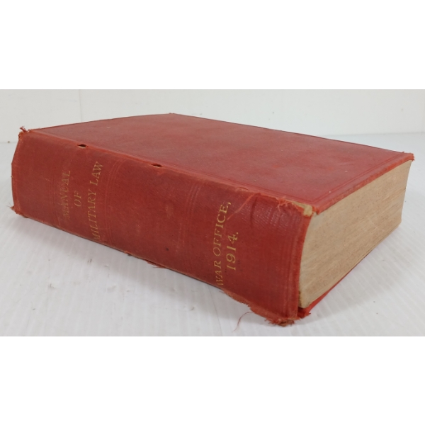 WAR OFFICE 1914 MANUAL OF MILITARY LAW