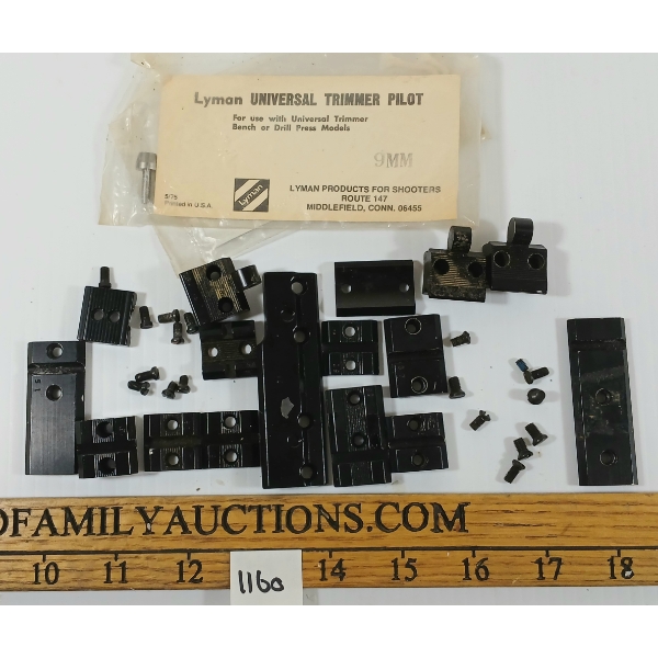 LOT OF 14 - SCOPE MOUNT BASES - INCL LYMAN