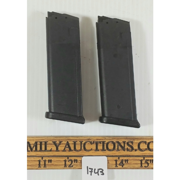 LOT OF 2 - GLOCK 19 9MM MAGAZINES - PAL REQ.