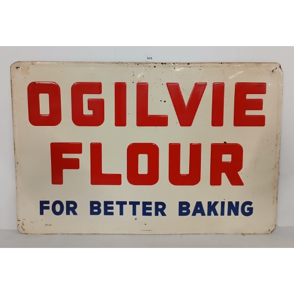 OGILVIE FLOUR EMBOSSED SST SIGN