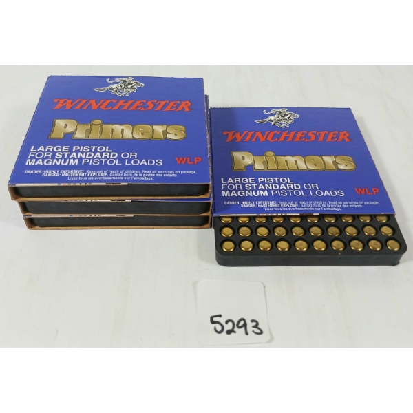 PRIMERS: APPROX 400X WINCHESTER STANDARD / MAGNUM LARGE PISTOL PRIMERS - WLP