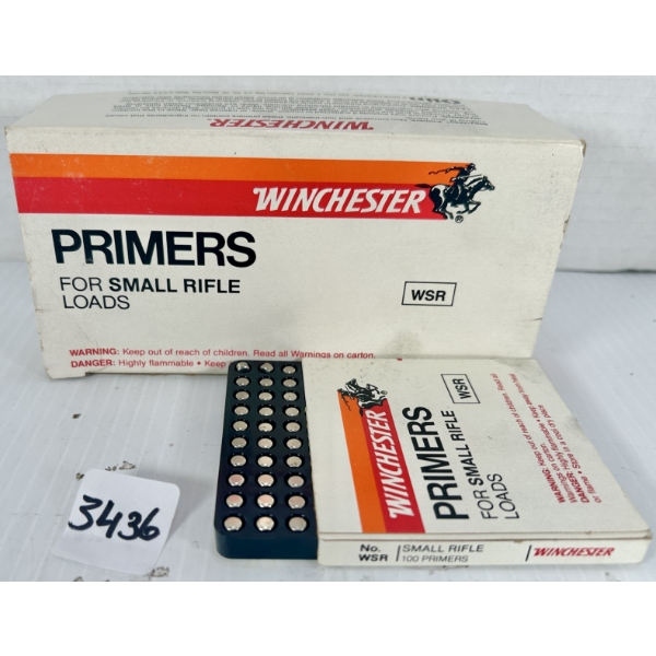 PRIMERS: 937X WINCHESTER SMALL RIFLE STANDARD 