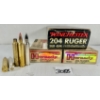 Image 1 : AMMO / BRASS: 30X LIVE & 20X BRASS .204 RUGER - 32 GR POLY TIP