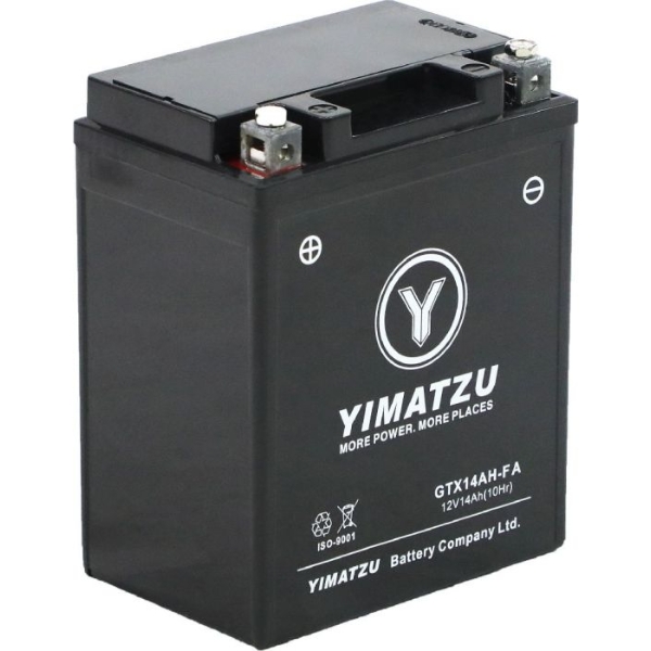 YIMATZU POWER SPORT GTX14AH-FA 12V BATTERY