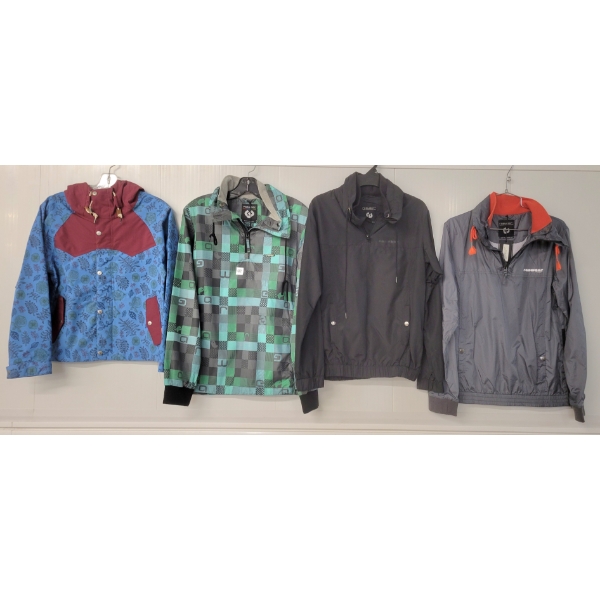 LOT OF 4 - WOMEN'S POLER & RAGWEAR SPRING JACKETS - FT TECHNICAL, CATT B & BIRCH STYLES
