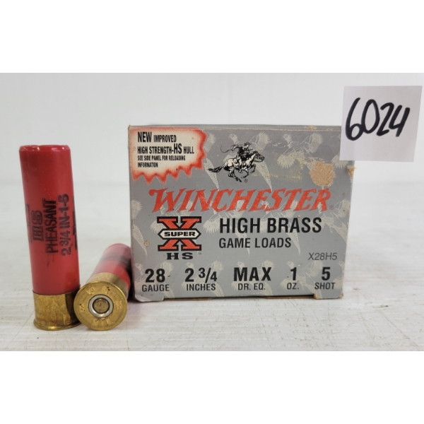 AMMO: 25X WINCHESTER 28GA - 2-3/4IN - #5 SHOT