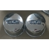 Image 2 : LOT OF 2 - CRAGAR CHROME STEEL RIMS W/ CENTER CAPS