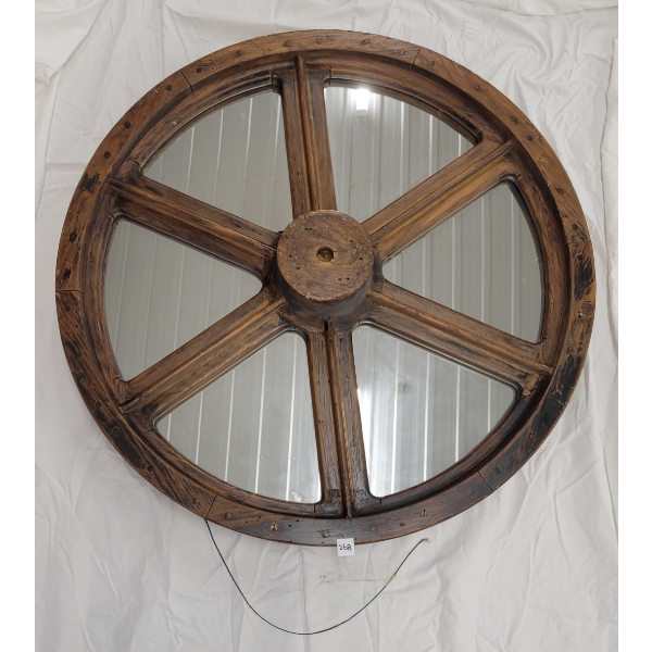 WAGON WHEEL MIRROR