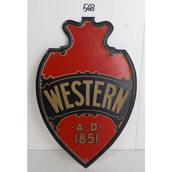 WESTERN A.D. 1851 SST SIGN