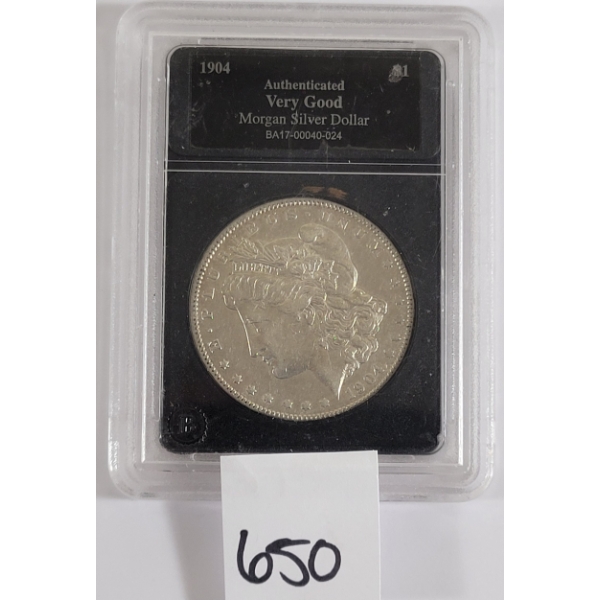 1904 U.S. SILVER MORGAN DOLLAR