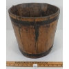 PRIMITIVE WOOD BANDED BUCKET