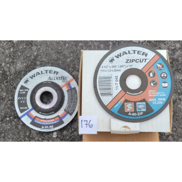 LOT OF 26 - WALTER CUTOFF WHEELS & GRINDING DISC