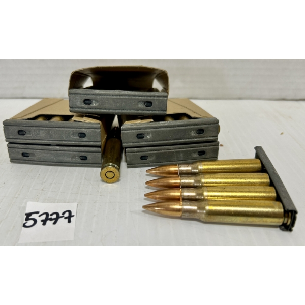 AMMO: 60X 7.62X51 MM NATO FMJ - ON CLIPS