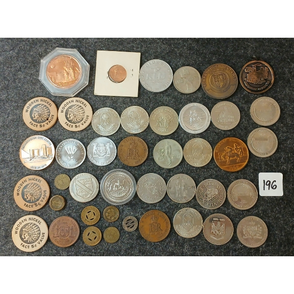QTY OF MISC CDN COINS & TOKENS