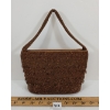 Image 1 : BROWN BEADED HANDBAG / CLUTCH