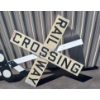 Image 2 : RAILROAD CROSSING SIGNS ON POST