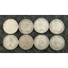 Image 2 : LOT OF 8 - 1943-1966 CDN 25 CENT COINS 