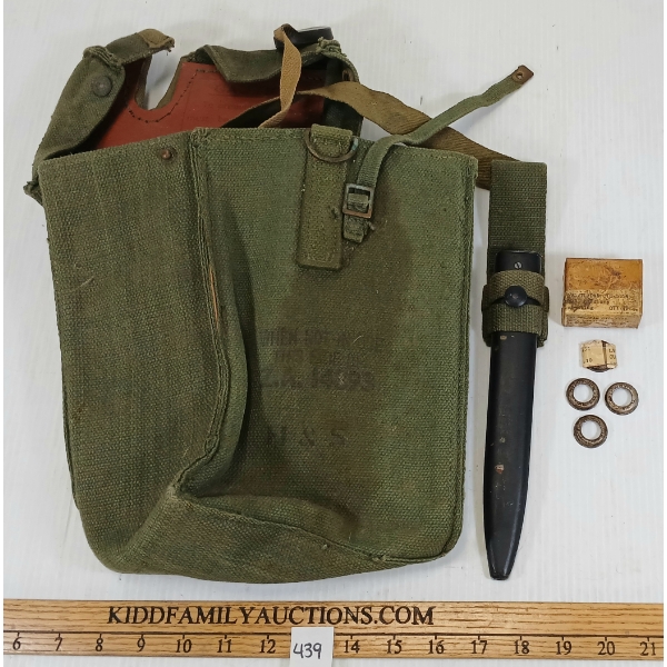 JOB LOT - FROG & GAS MASK BAG, ETC