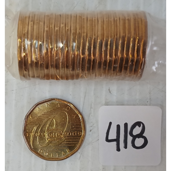 LOT OF 25 - 2009 & 2010 CDN DOLLAR COINS