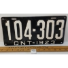 Image 1 : 1923 ONTARIO LICENCE PLATE