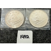 Image 1 : LOT OF 2 - 1949 CDN SILVER DOLLARS - TERRA NOVA