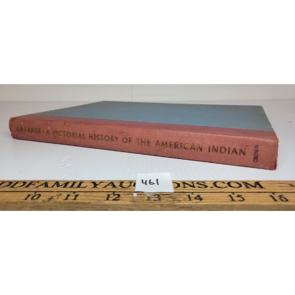 1957 "A PICTORIAL HISTORY OF THE AMERICAN INDIAN" HARDCOVER BOOK