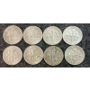 Image 1 : LOT OF 8 - 1952-1964 U.S. 10 CENT COINS