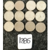 Image 1 : LOT OF 12 - 1947-1974 CDN 10 CENT COINS