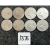 Image 1 : LOT OF 8 - 1938-1968 CDN 25 CENT COINS