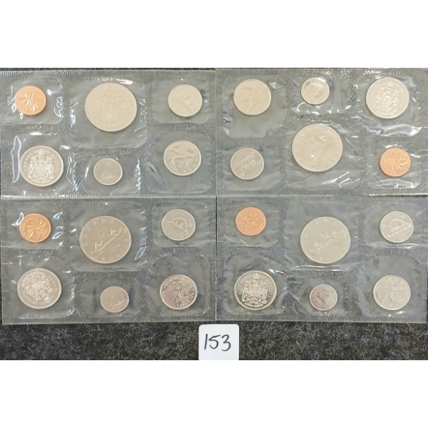 LOT OF 4 - 1971 & 1972 RCM UNCIRCULATED SETS
