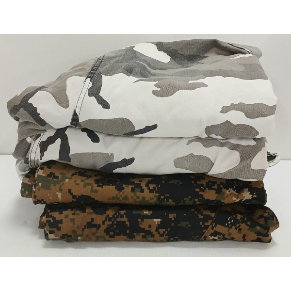 LOT OF 4 - SURPLUS CAMO SHIRTS & PANTS