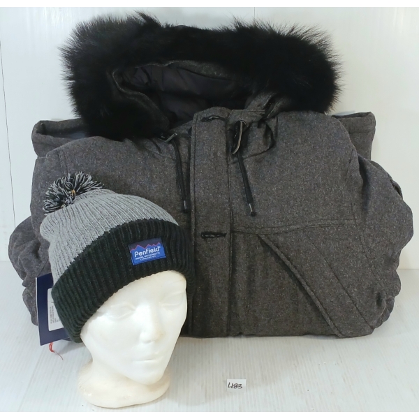 LOT OF 2 - MEN'S PENFIELD MOUNTAIN PARKA & BOBLE BEANIE