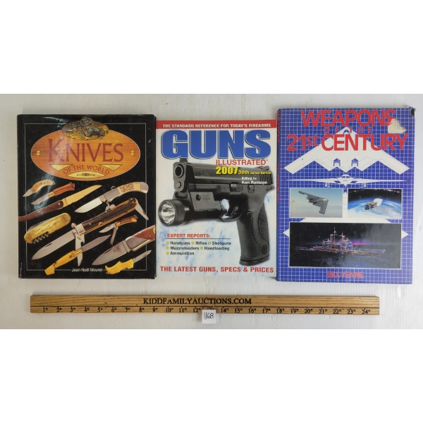 LOT OF 3 - "KNIVES OF THE WORLD", "WEAPONS OF THE 21ST CENTURY" & "2007 GUNS ILLUSTRATED"