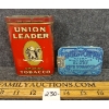 Image 1 : LOT OF 2 - TOBACCO TINS - INCL UNION LEADER & EDGEWORTH