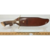 Image 4 : REMINGTON CROWN STAG BOWIE KNIFE W/ LEATHER SHEATH