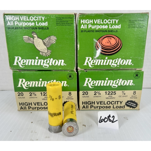 AMMO: 80X REMINGTON 20 GA 2-3/4 IN - #8