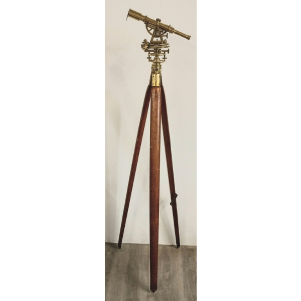 ADIE & SON OPTICIANS TRANSIT THEODOLITE - BRASS - C. VICTORIAN ERA